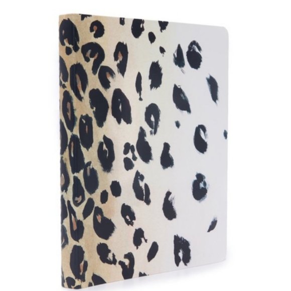 Kate Spade Leopard Print Concealed Spiral Notebook nwt - Picture 2 of 5